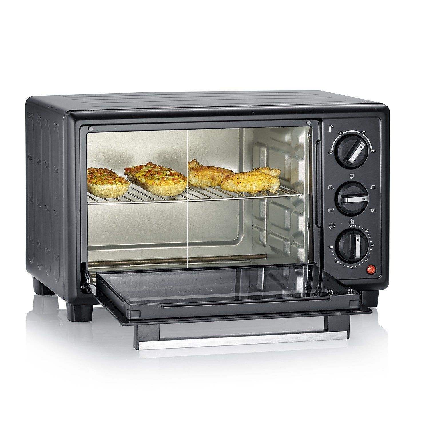 Countertop Oven 20L, Convection Rotisserie, Pizza Stone