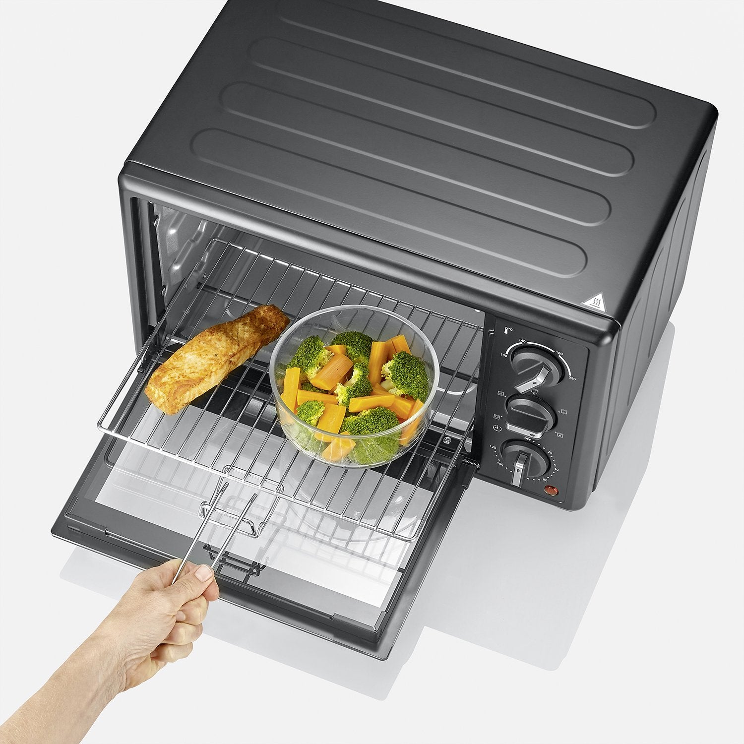Countertop Oven 20L, Convection Rotisserie, Pizza Stone