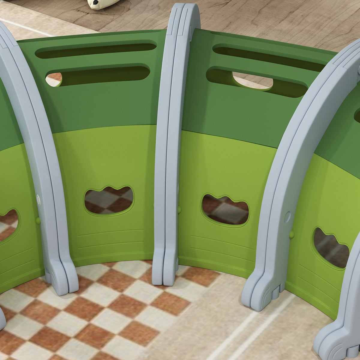 Crawling tunnel for children, play tunnel 194 cm, in cartoon crocodile, tunnel children, for children 3-6 years, plastic, indoor outdoor, green
