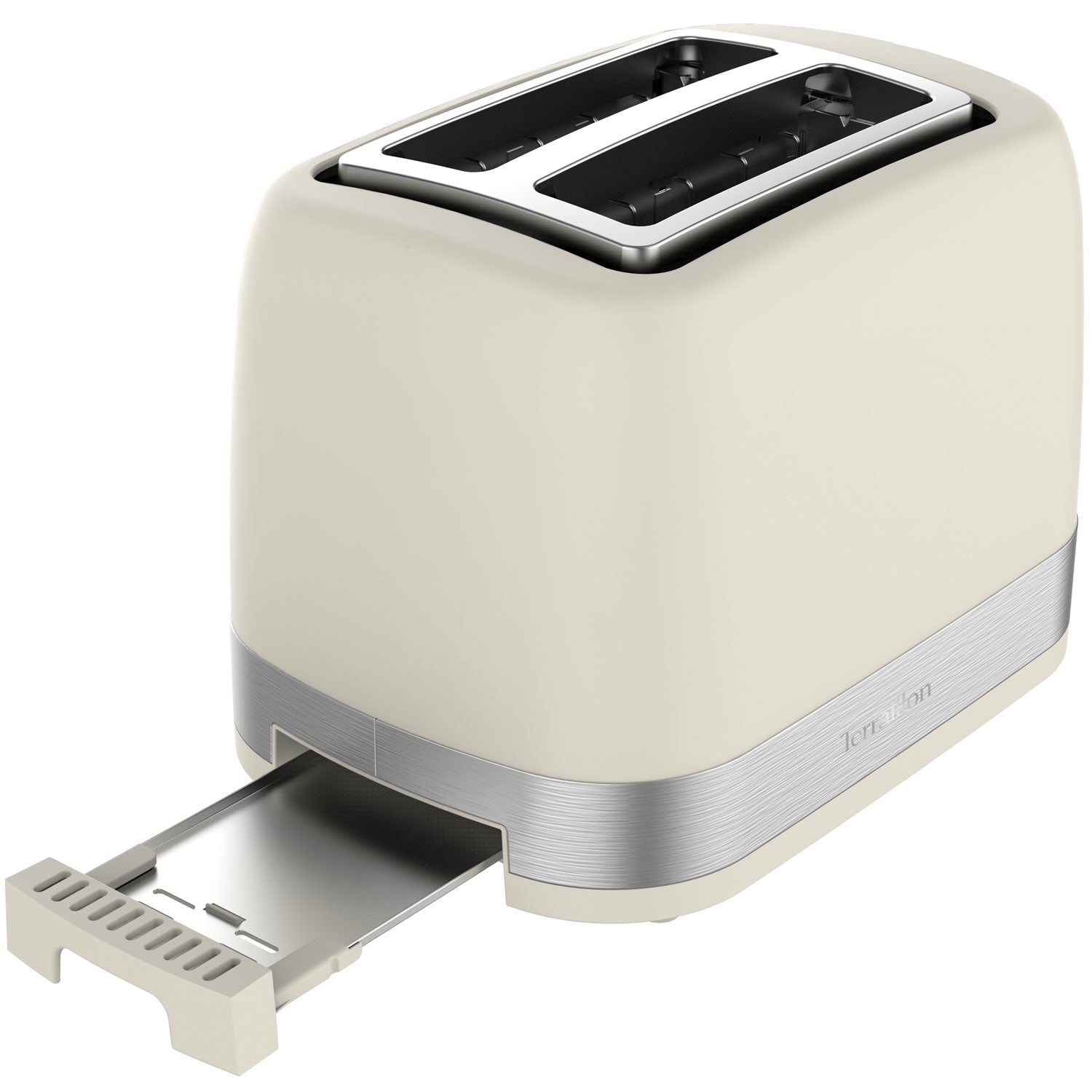 Cream 2-Slice Toaster – 7 Browning Levels, 1050W