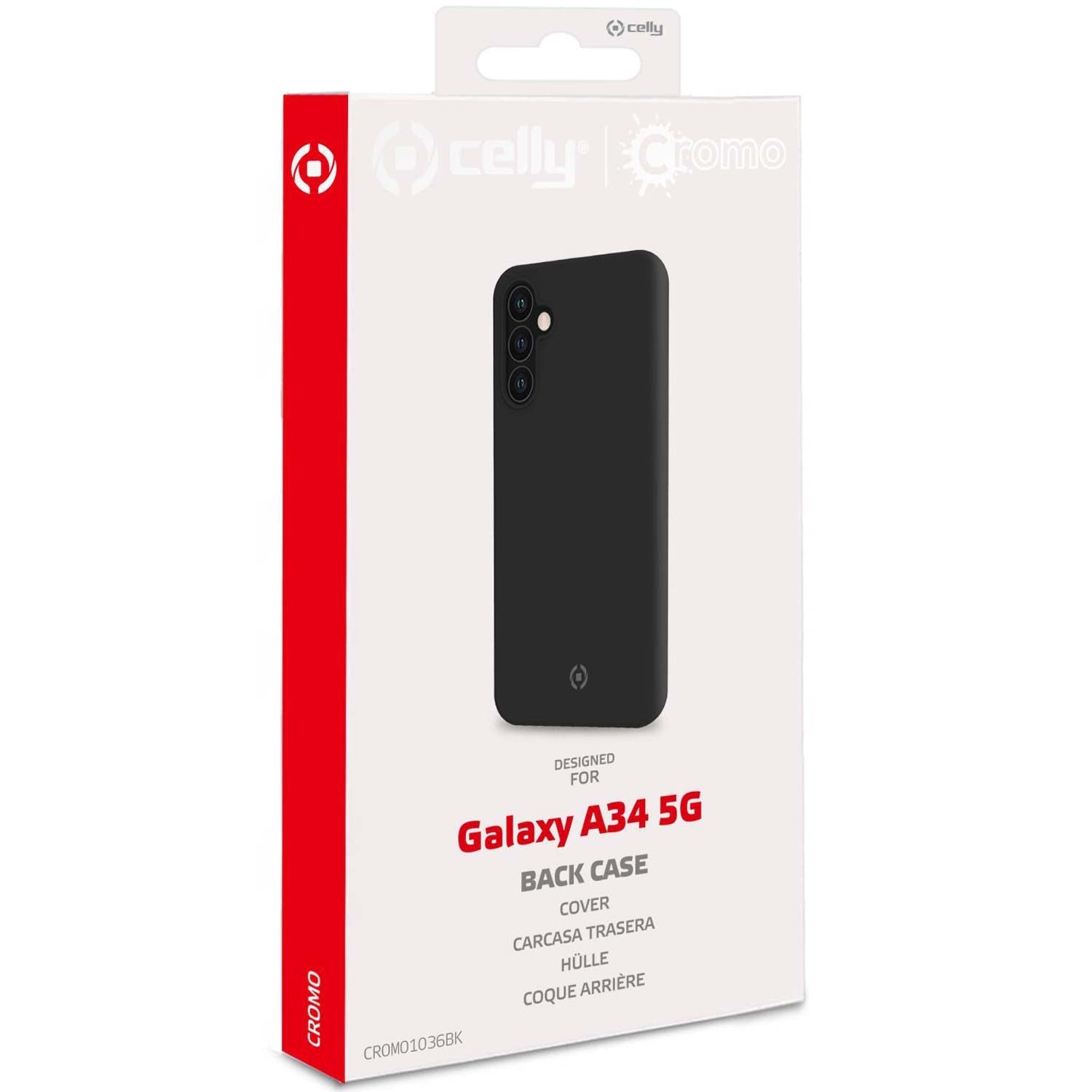Cromo Soft rubber case Galaxy A34 5G Black