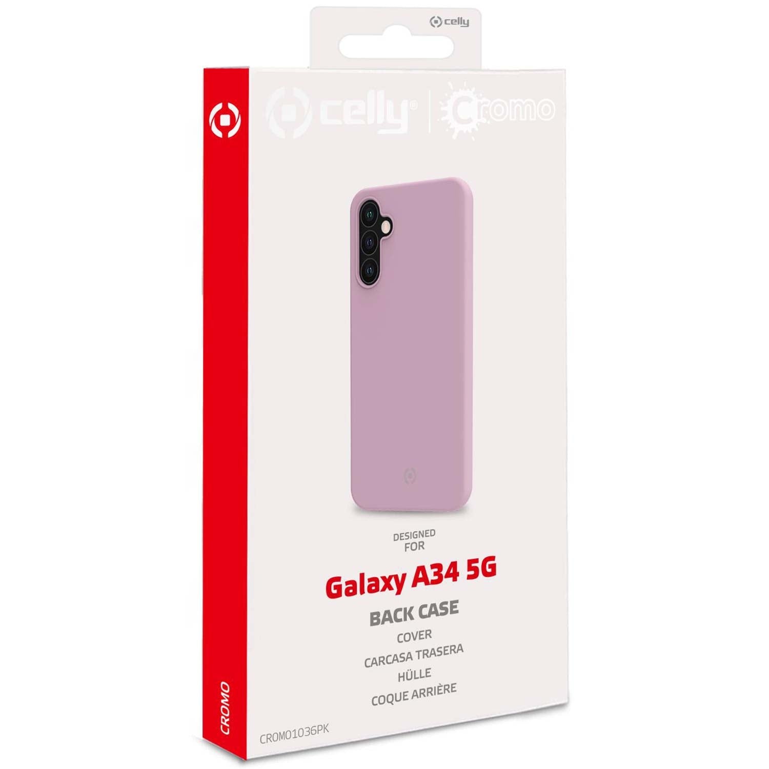 Cromo Soft rubber case Galaxy A34 5G Pink