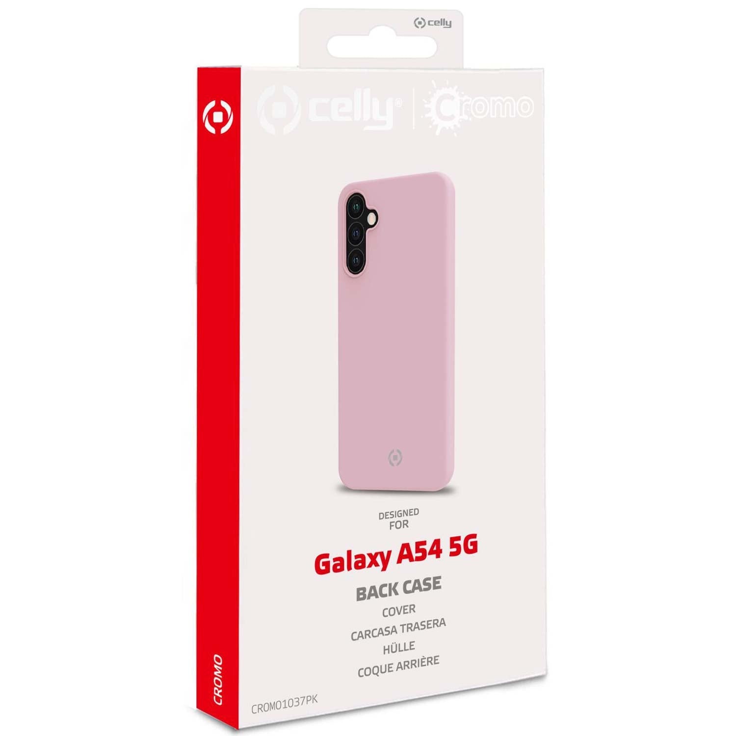 Cromo Soft rubber case Galaxy A54 5G Pink