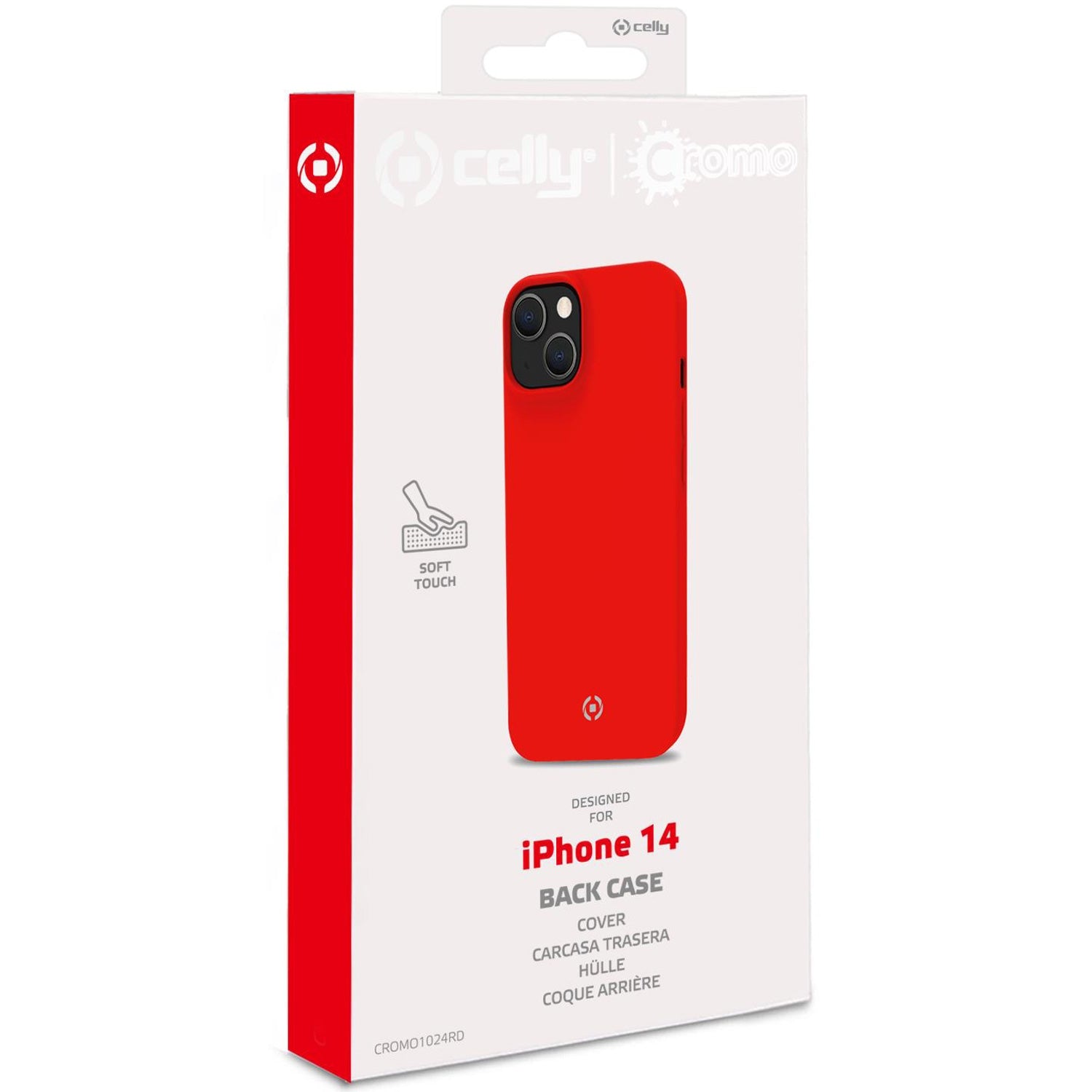 Cromo Soft rubber case iPhone 14 Red