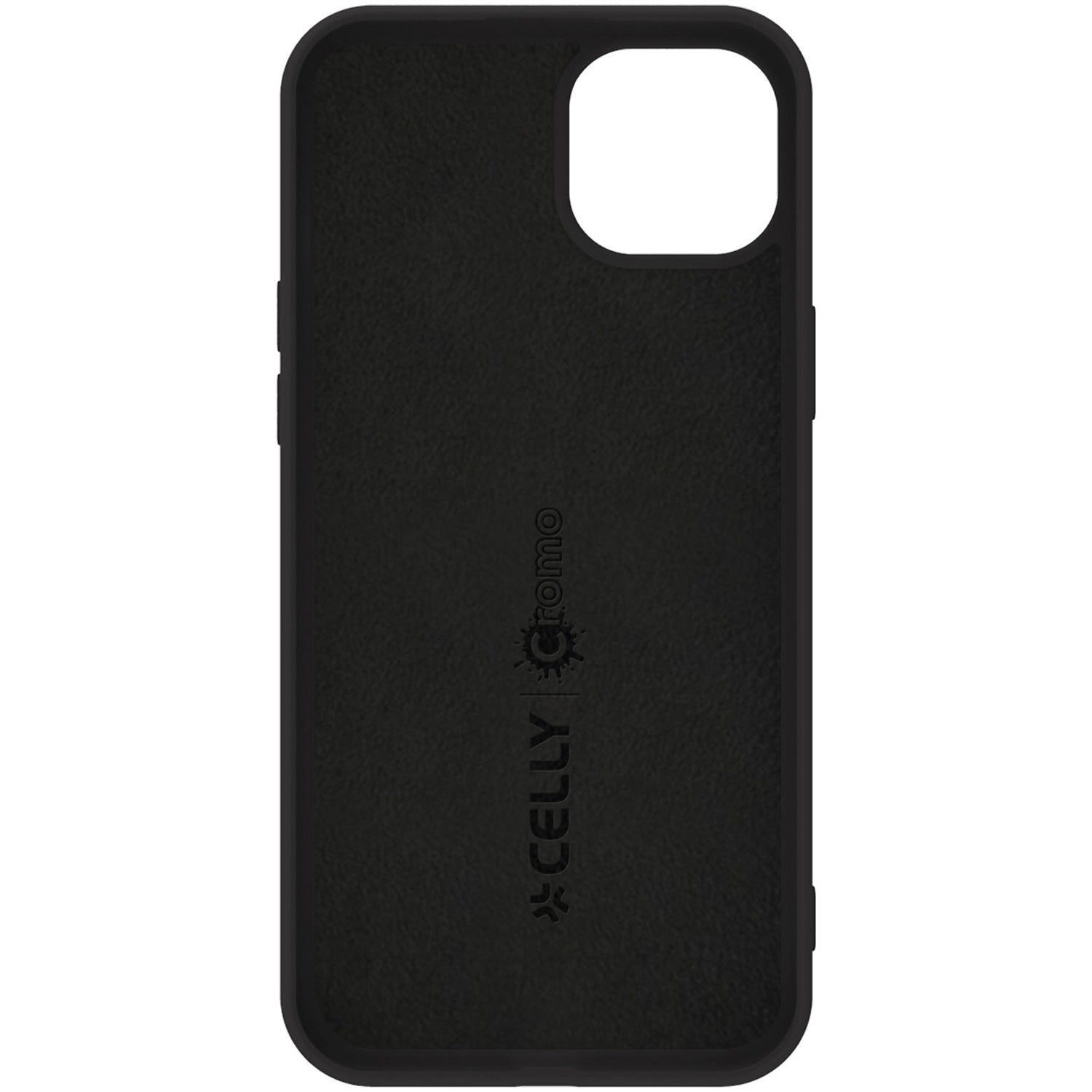 Cromo Soft rubber case iPhone 15 Black