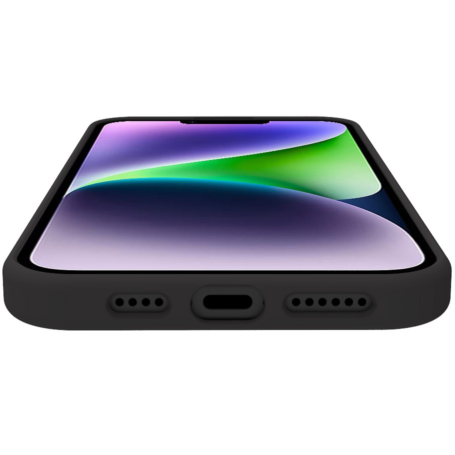 Cromo Soft rubber case iPhone 15 Plus Black