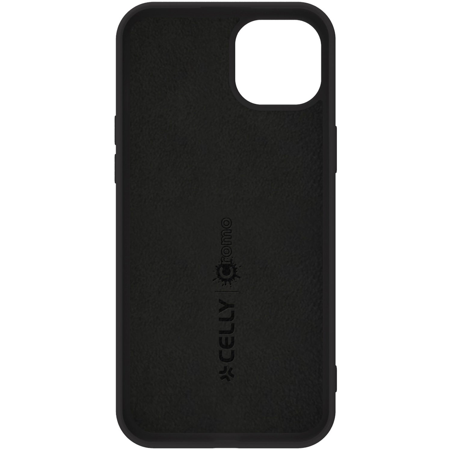 Cromo Soft rubber case iPhone 15 Plus Black