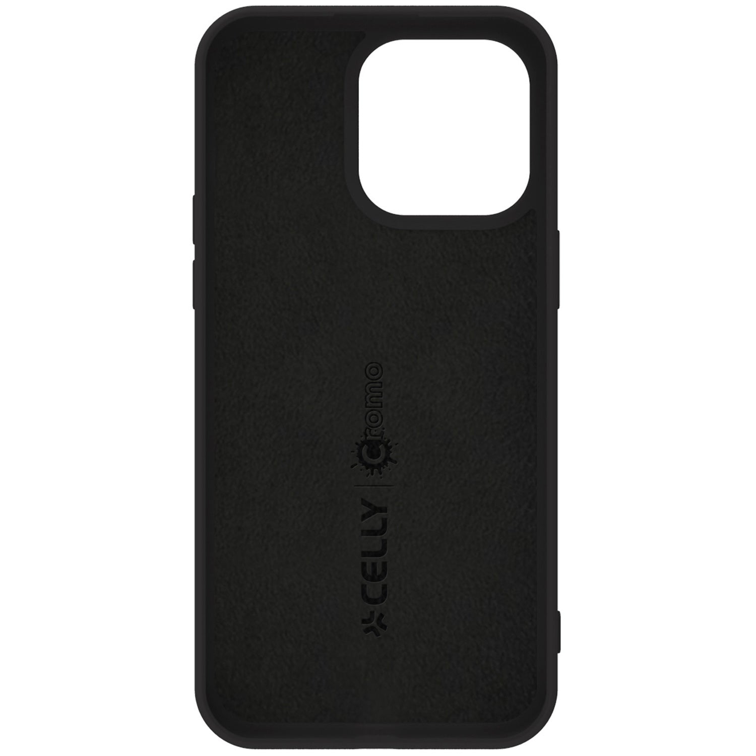 Cromo Soft rubber case iPhone 15 Pro Max Black