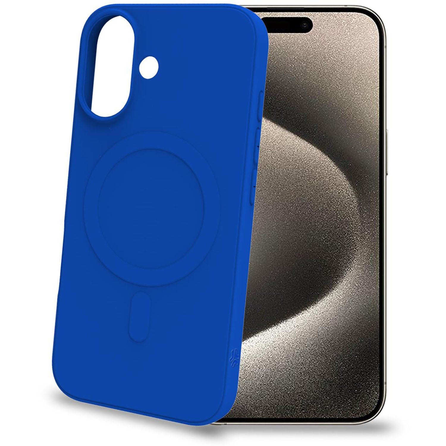 Cromomag Soft rubber case MagSafe compatible iPhone 16 Blue