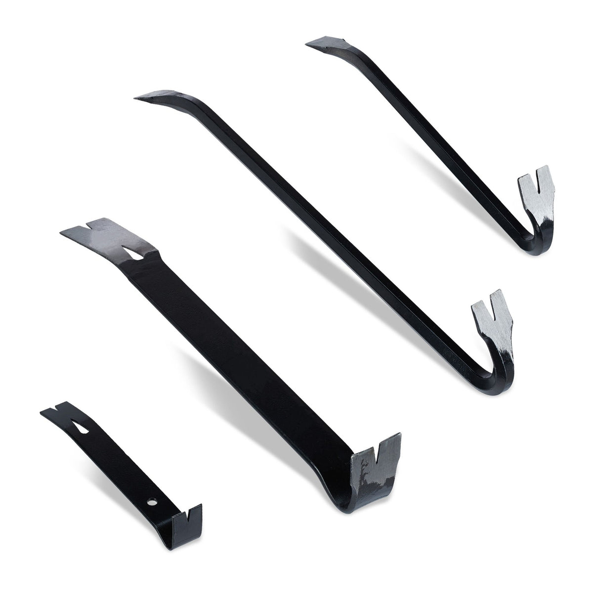 Crowbar and Trim Lever Set – 4 Pieces, Hardened Steel
