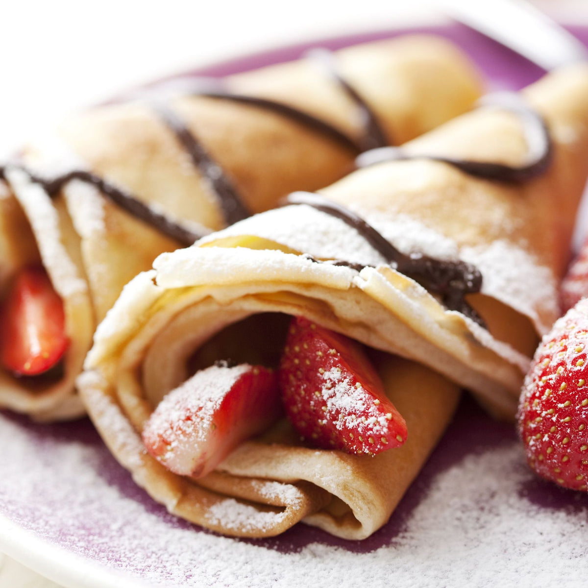 Crêpe pan with accessories