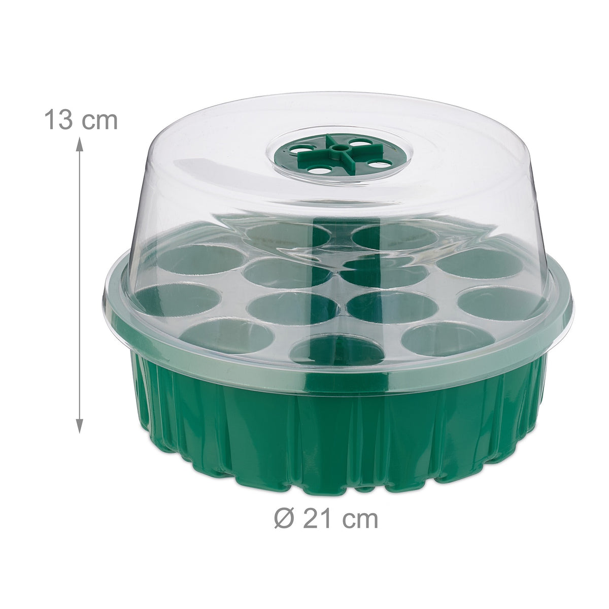 Cultivation greenhouse 13 compartments set of 2