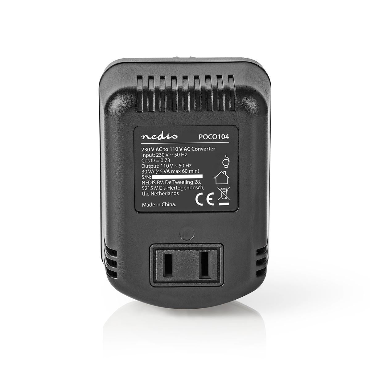 Current converter | Power adapter | 230 V AC 50 Hz | 45 W| Grounded contact | Black