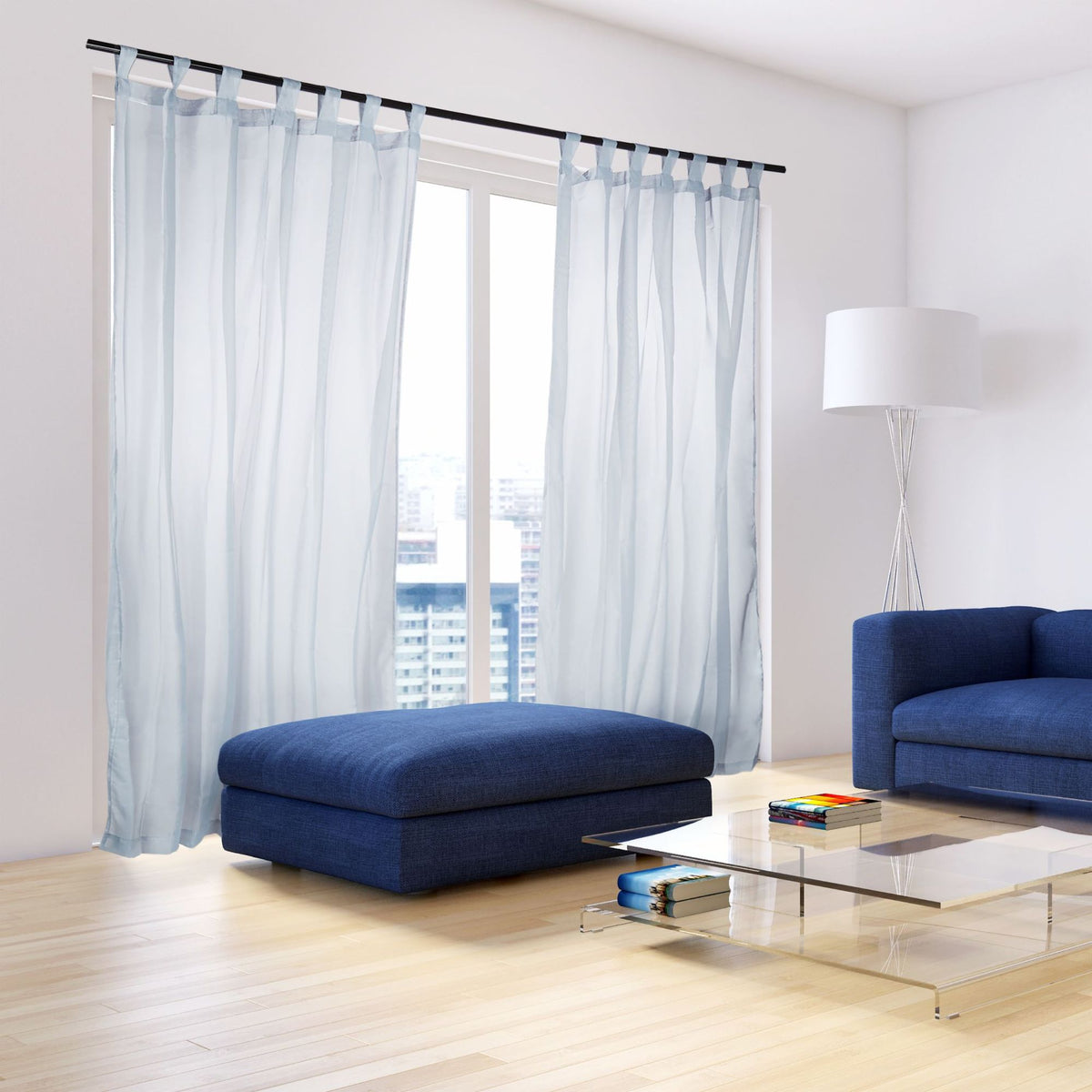 Curtains with valances set of 2