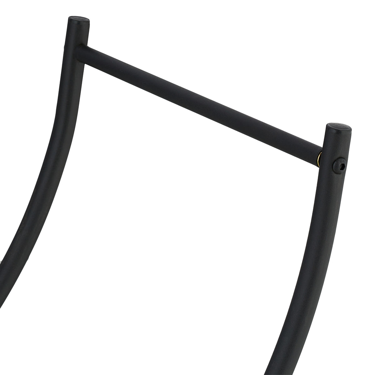 Curved Steel Firewood Basket – Black, Easy Carry