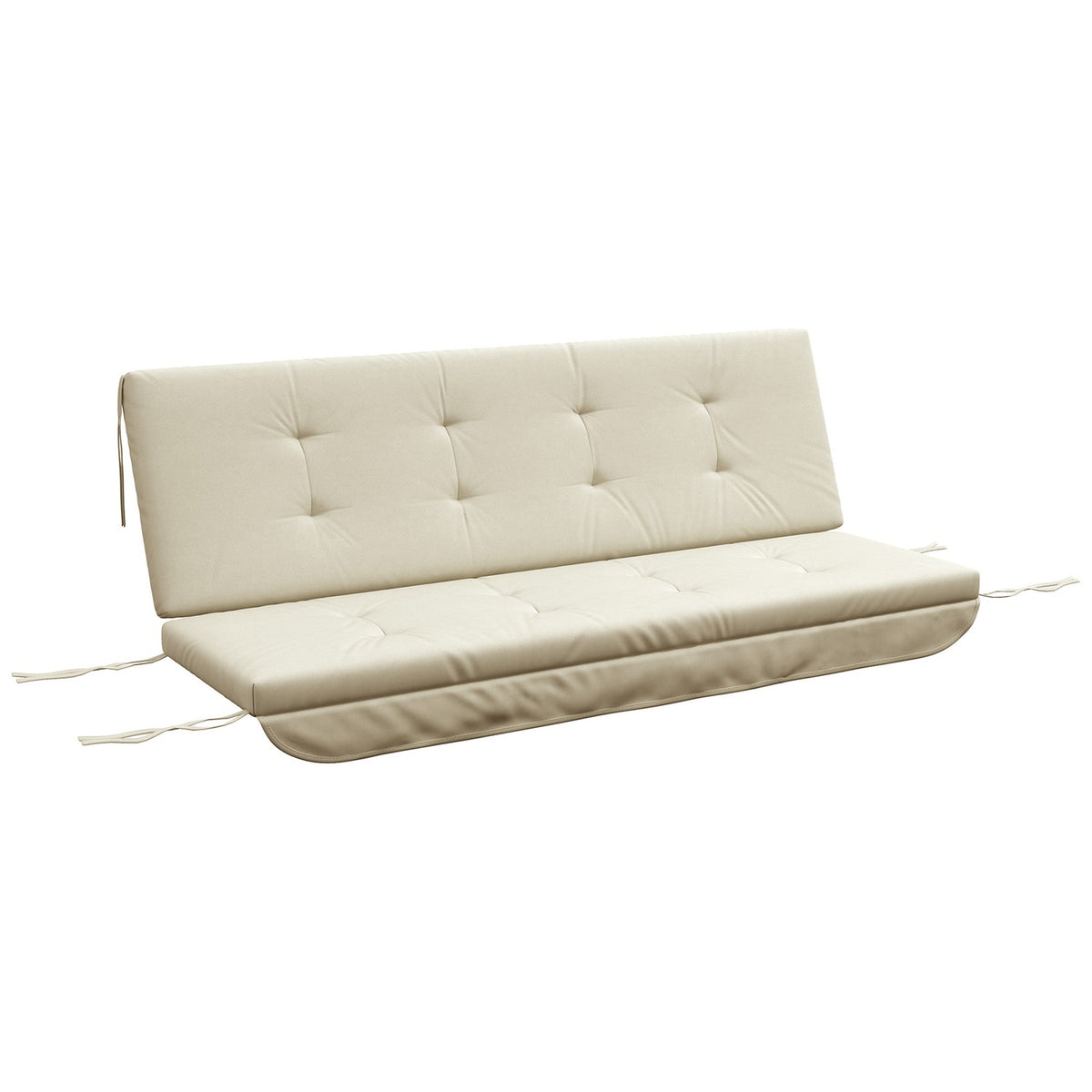 Cushion Set For Hollywood Swing 170 Cm Chair Cushion, Swing Cushion, Seat Cushion, Garden Cushion With Back And Side Cushions, Beige