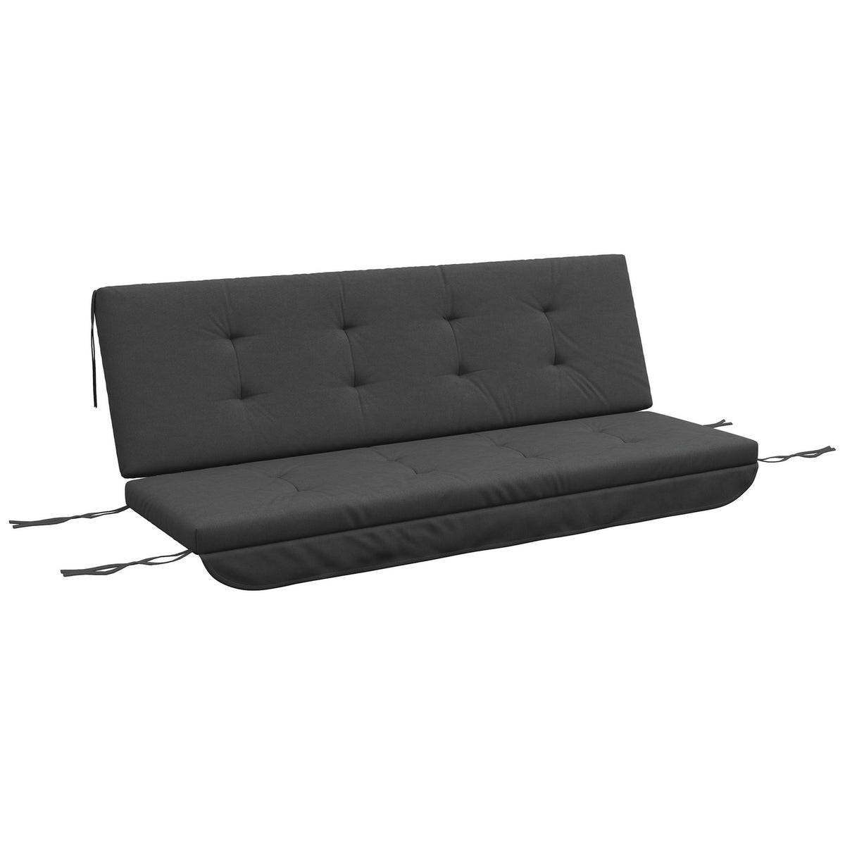 Cushion Set For Porch Swing 170 Cm Chair Cushion Swing Cushion Seat Cushion Garden Swing Garden Cushion Back Cushion Dark Gray