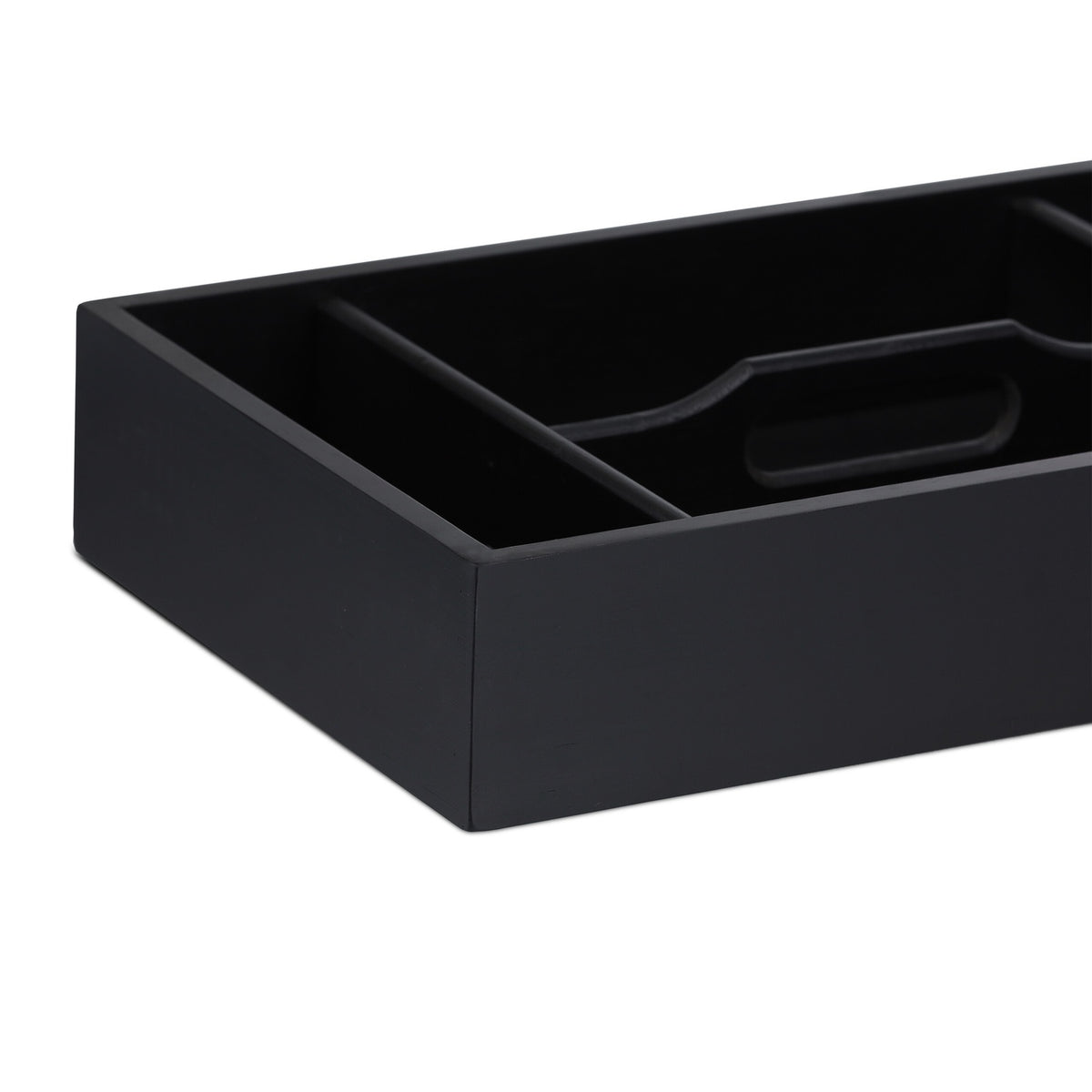 Cutlery Tray with Handle – 4 Compartments, Bamboo