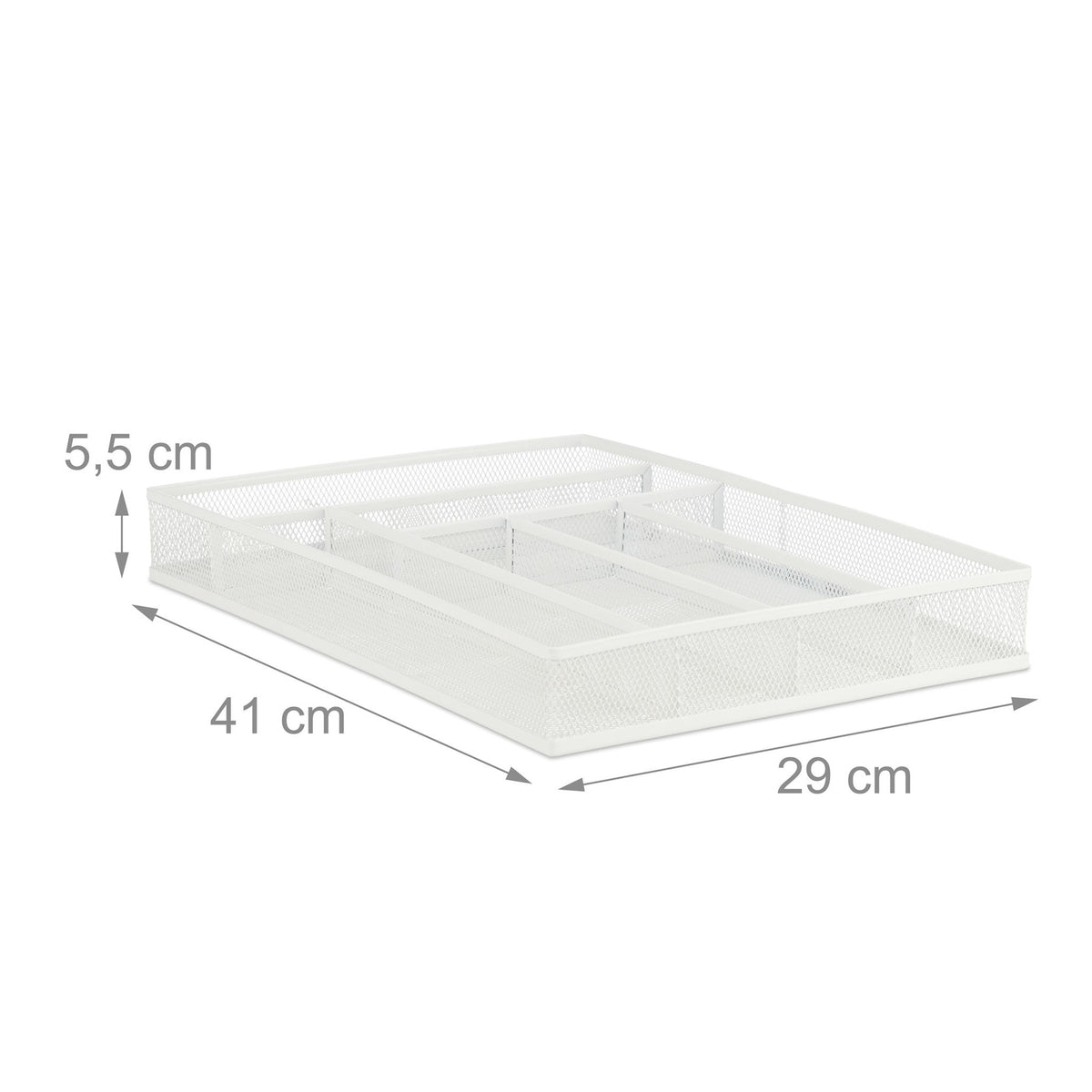 Cutlery box 6 compartments metal