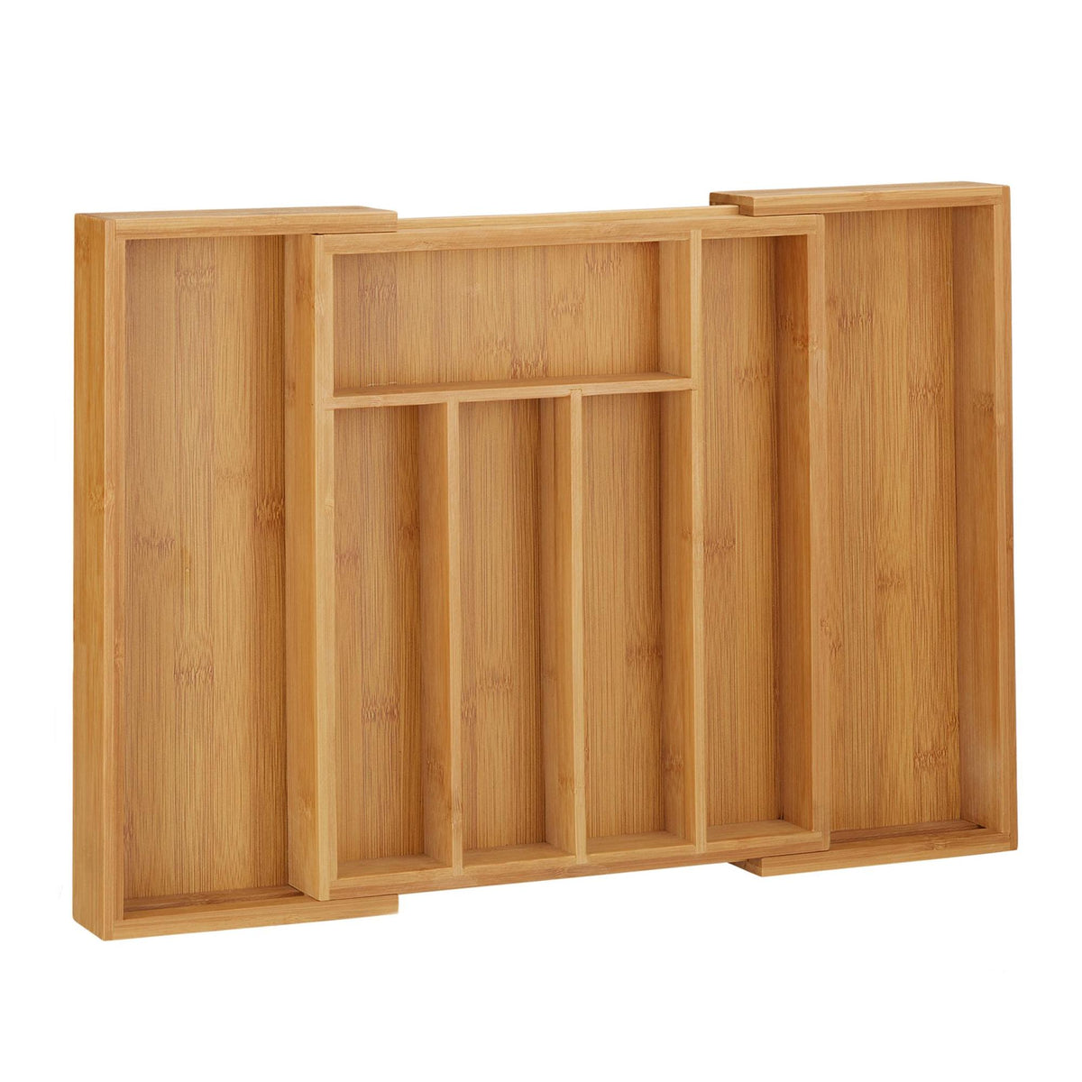 Cutlery box bamboo 48 cm extendable