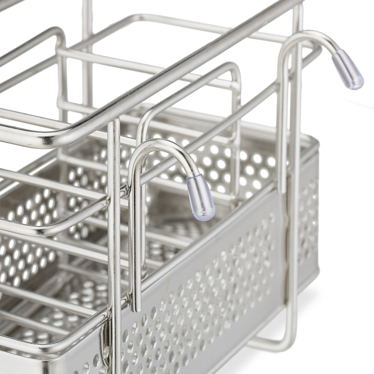 Cutlery holder in stainless steel