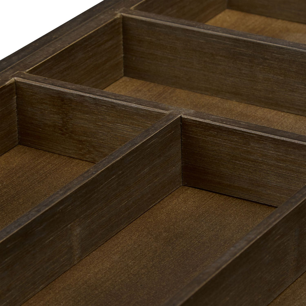 Cutlery tray bamboo dark brown