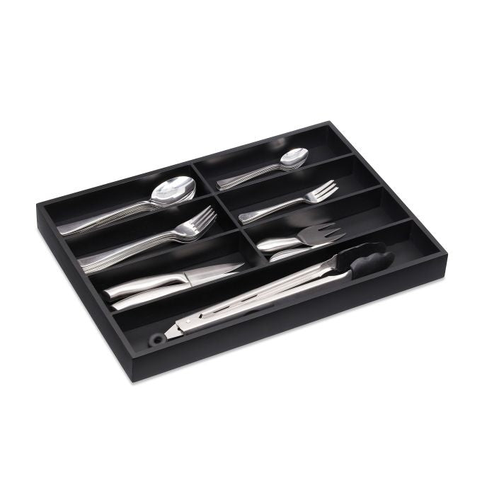 Cutlery tray in bamboo for drawers