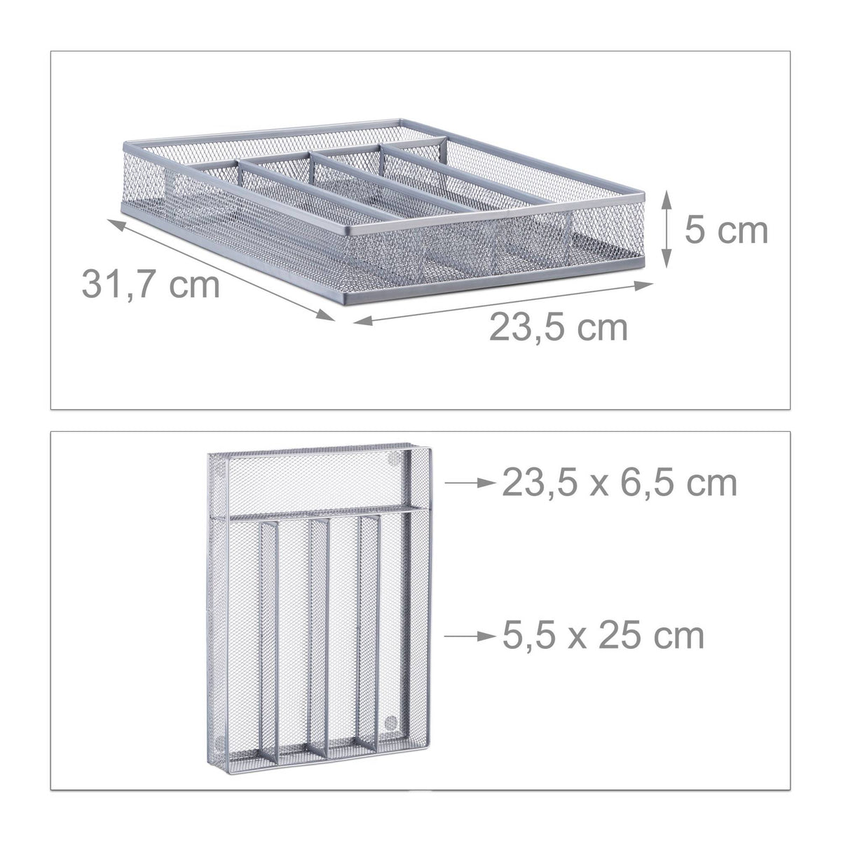 Cutlery tray in metal M