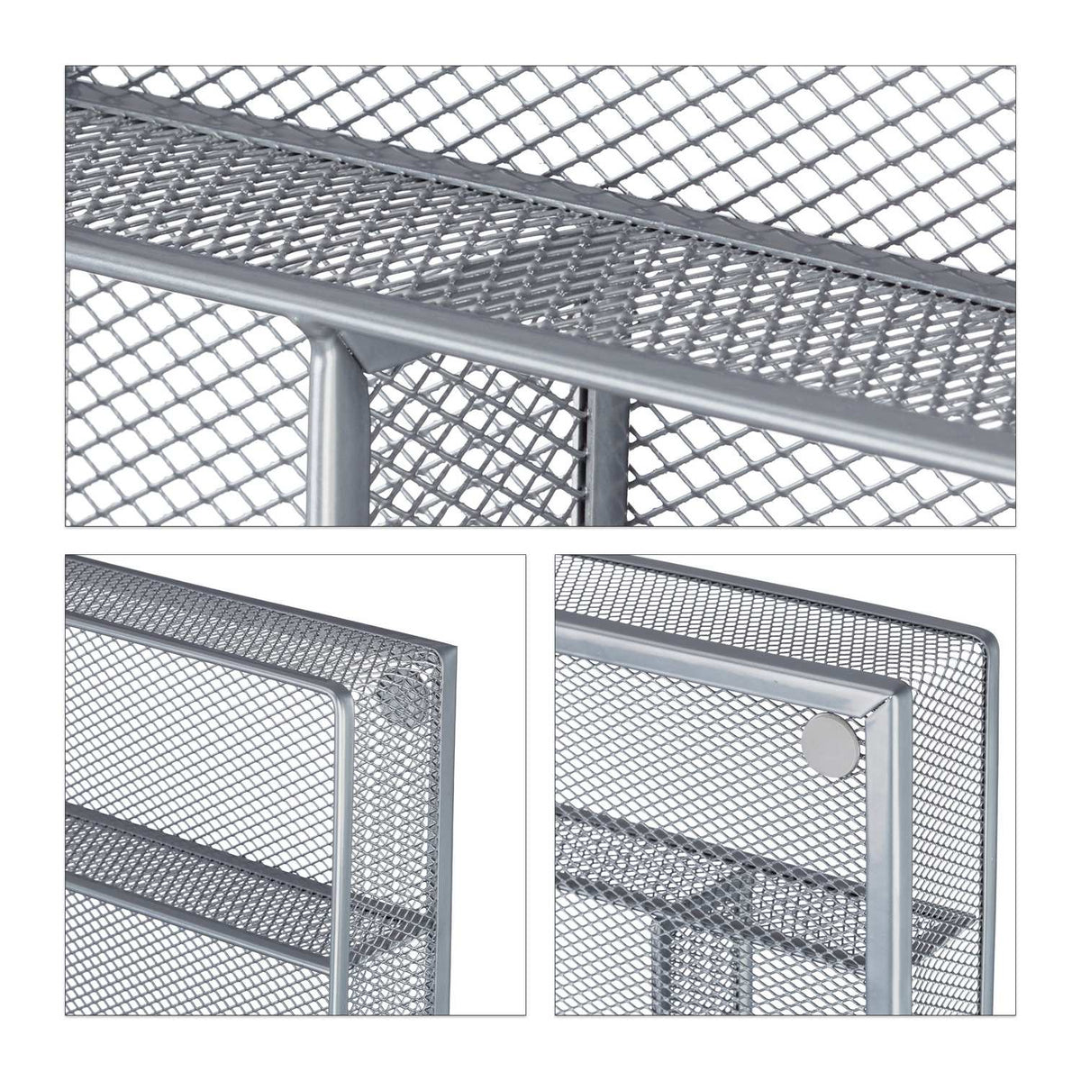 Cutlery tray in metal mesh L