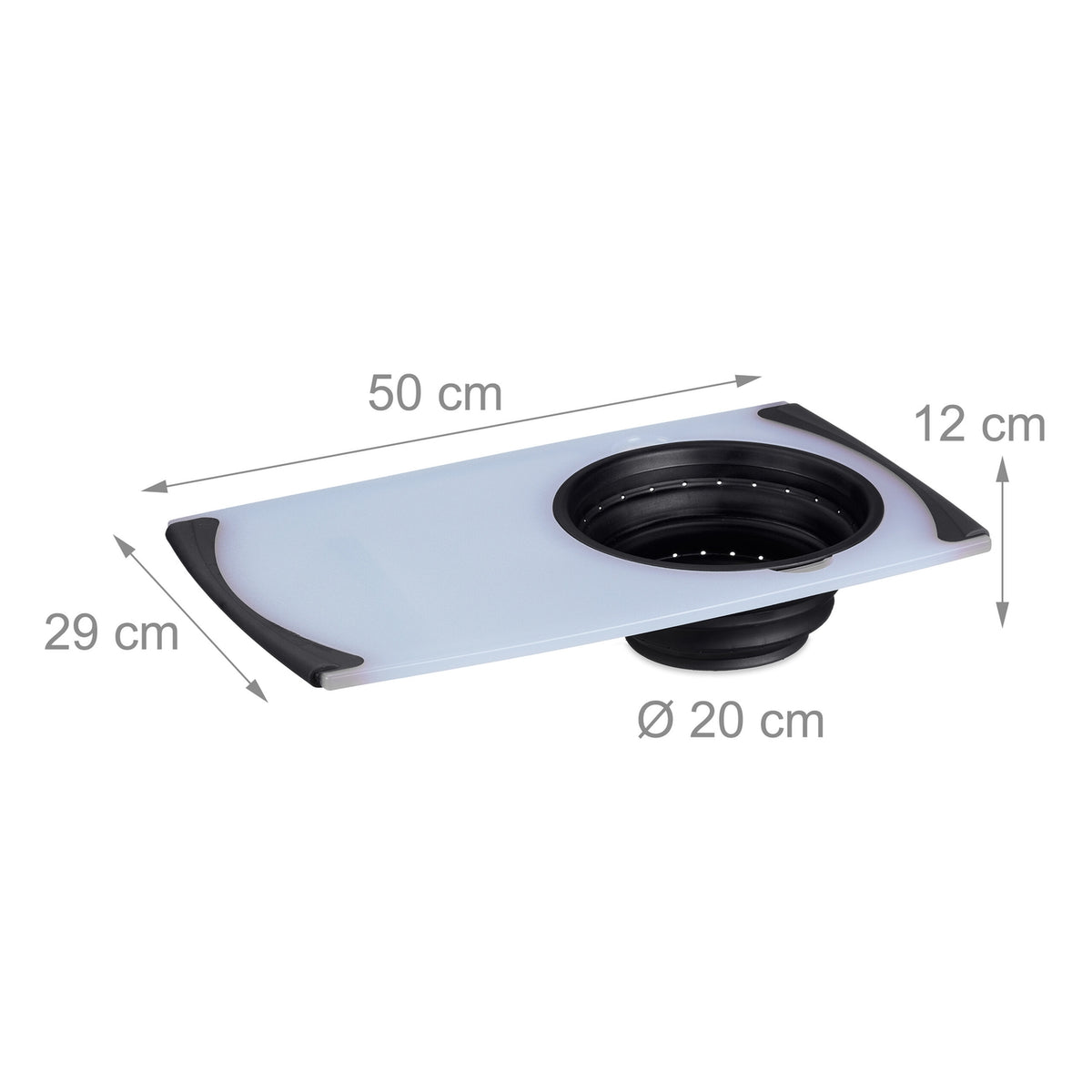 Cutting board with sight