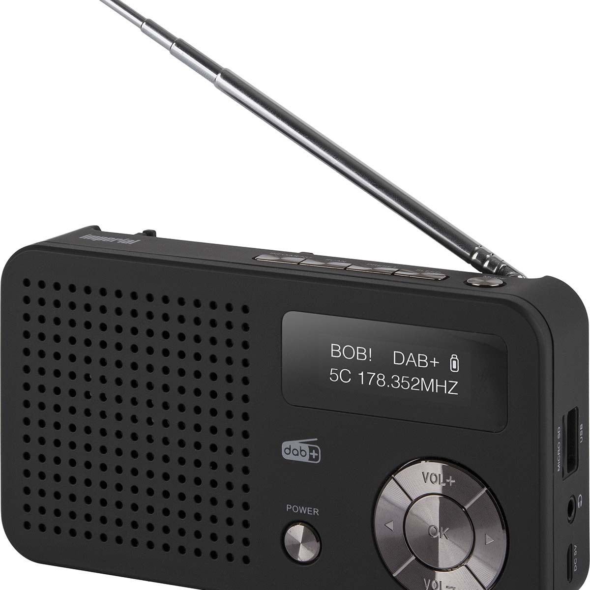 DABMAN 13 Portable DAB+ / FM Radio Black