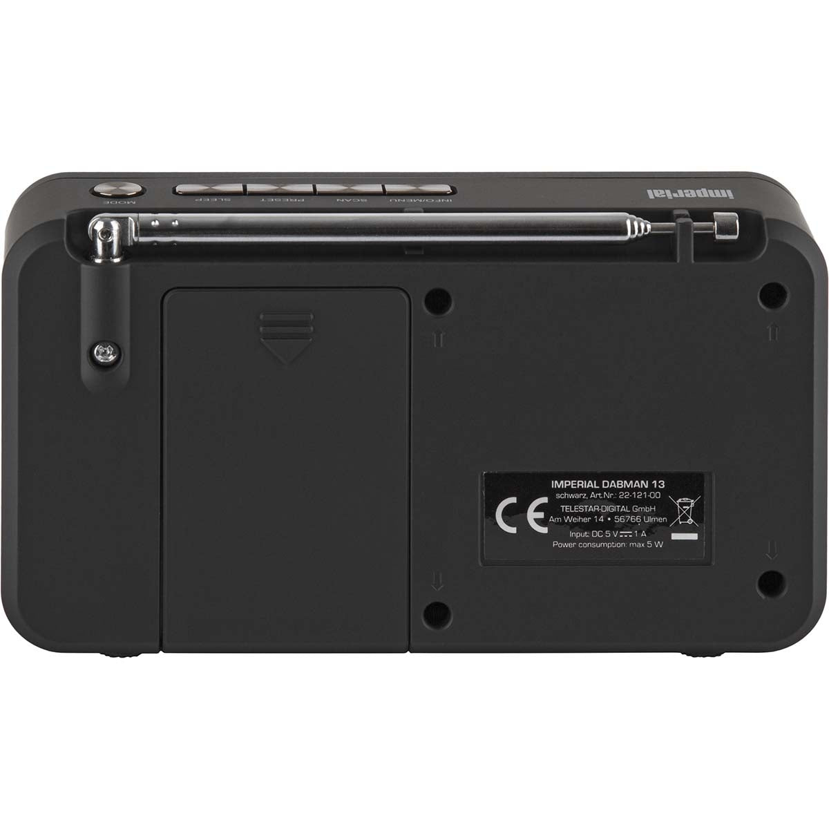 DABMAN 13 Portable DAB+ / FM Radio Black