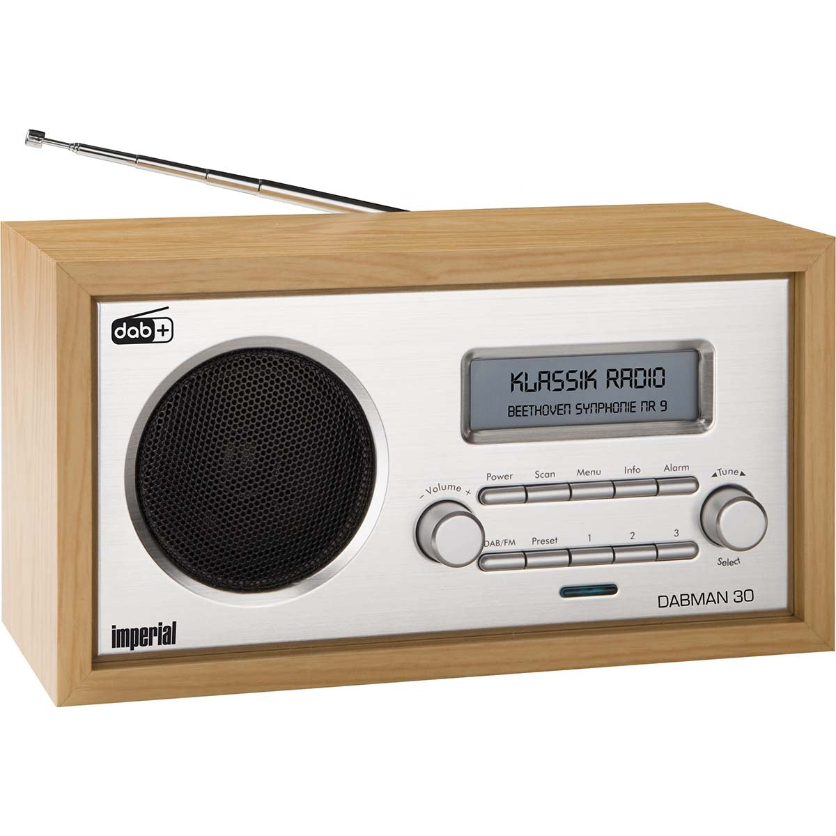 DABMAN 30 DAB+ / FM Radio Wood