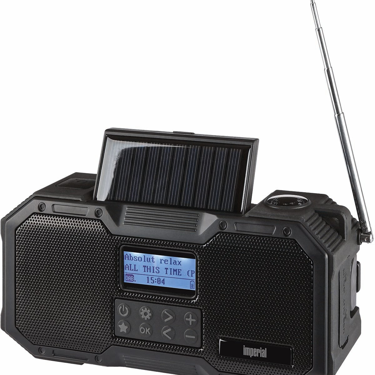 DABMAN OR 1 Robust DAB+ / FM / Bluetooth Outdoor Radio / Crank Radio Black