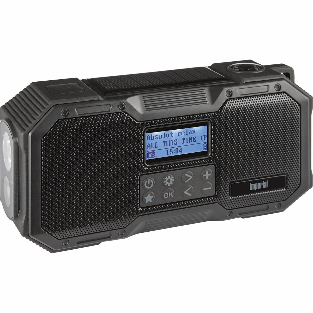 DABMAN OR 1 Robust DAB+ / FM / Bluetooth Outdoor Radio / Crank Radio Black