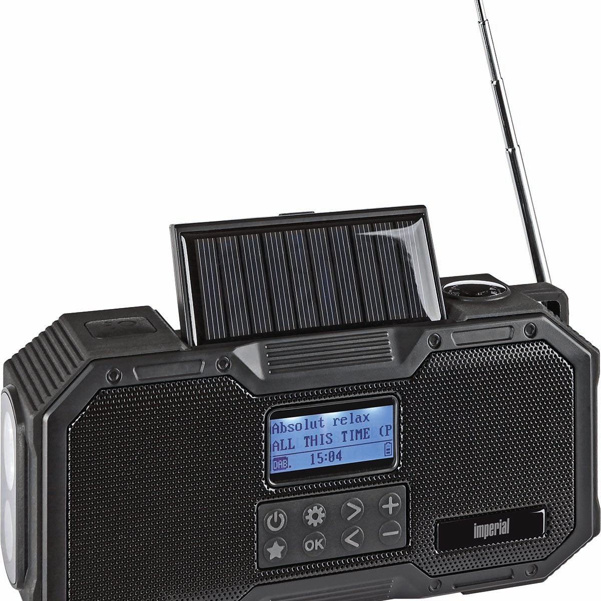 DABMAN OR 1 Robust DAB+ / FM / Bluetooth Outdoor Radio / Crank Radio Black