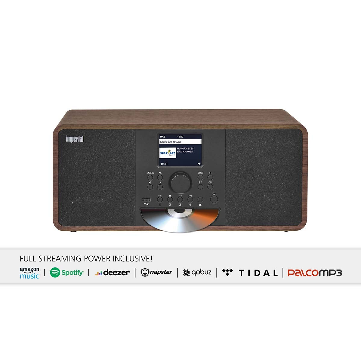 DABMAN i205 CD Hybrid Stereo Radio DAB+ / FM / Internet / Bluetooth Wood Look