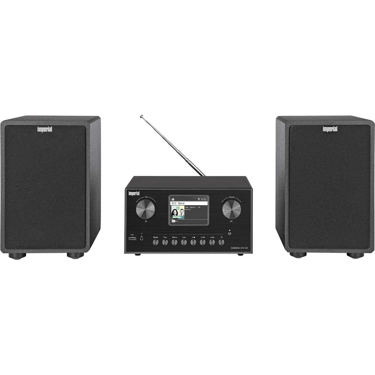 DABMAN i310 CD Hybrid micro Hi-fi System DAB+ / FM / Internet / Bluetooth Black