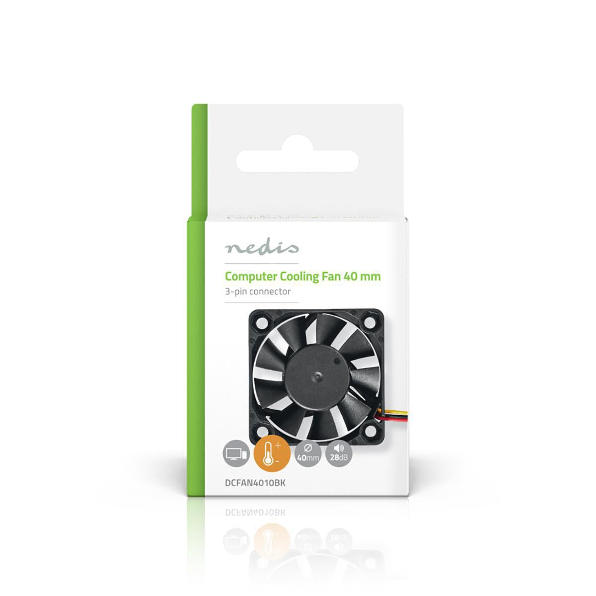 DC fan | DC | Fan Size: 40mm | 3-Pin | 27.9 dBA | Black