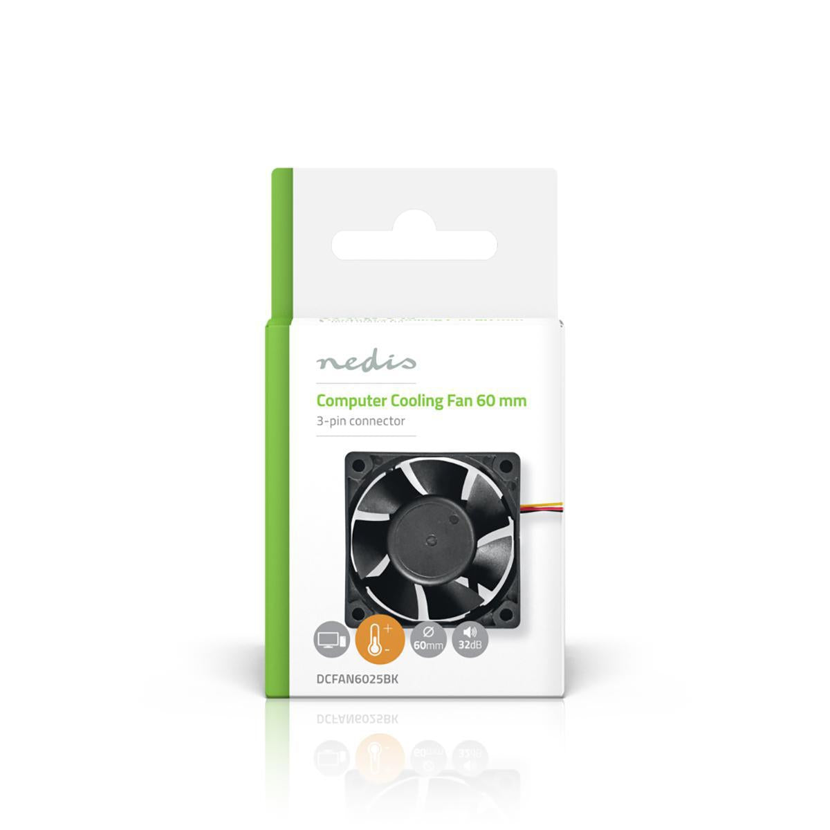 DC fan | DC | Fan Size: 60mm | 3-Pin | 32.3 dBA | Black