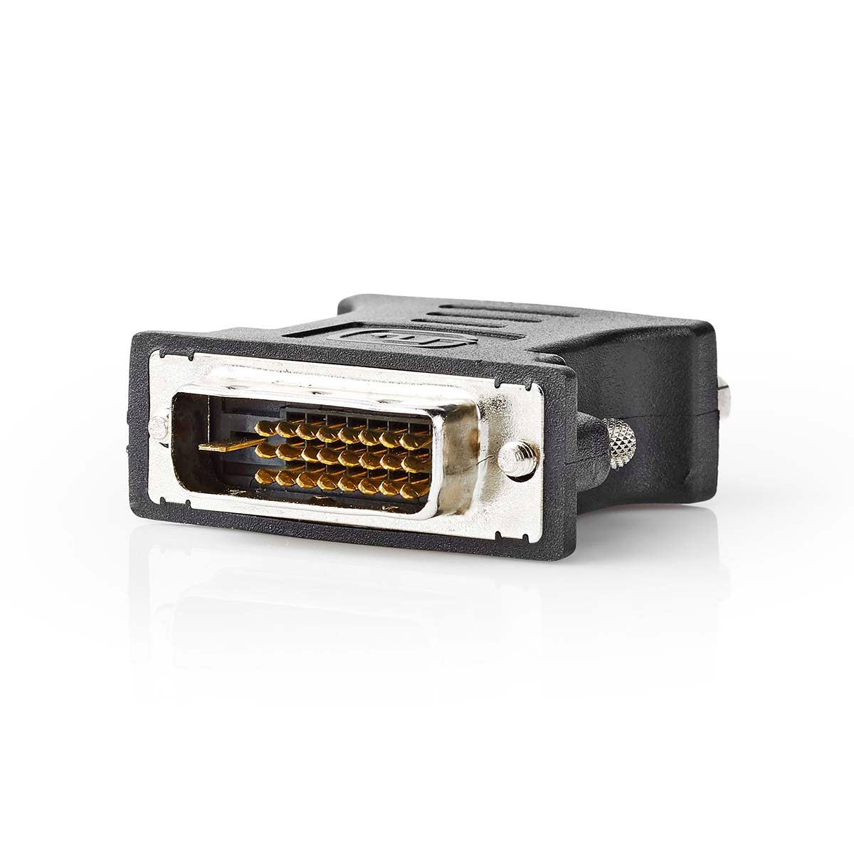 DVI adapter | DVI-I 24+5-Pin Male | VGA female 15p | Nickel Plated | Straight | PVC | Black | Box