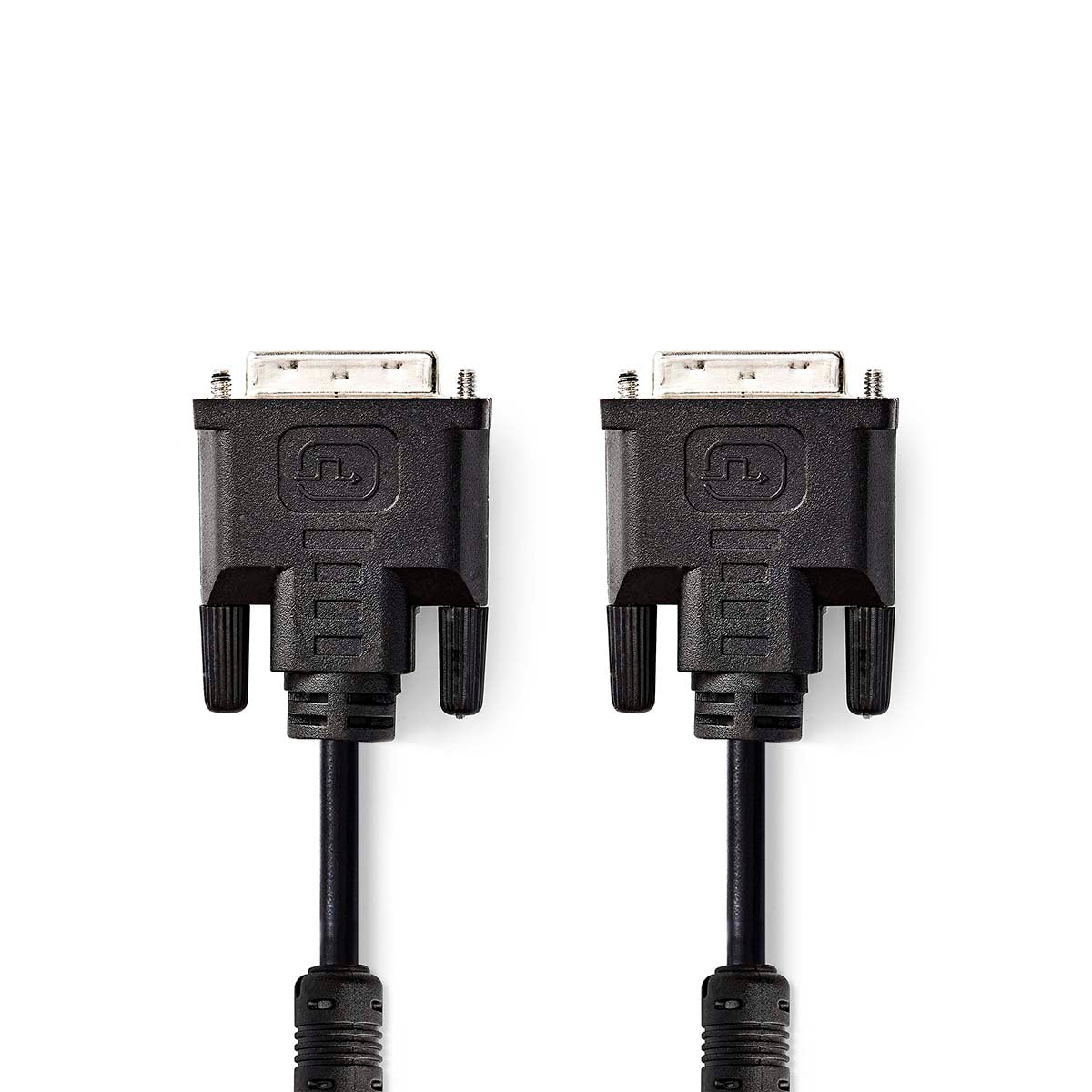 DVI cable | DVI-I 24+5-Pin Male | DVI-I 24+5-Pin Male | 2560x1600 | Nickel Plated | 2.00 m | Straight | PVC | Black | Plastic bag