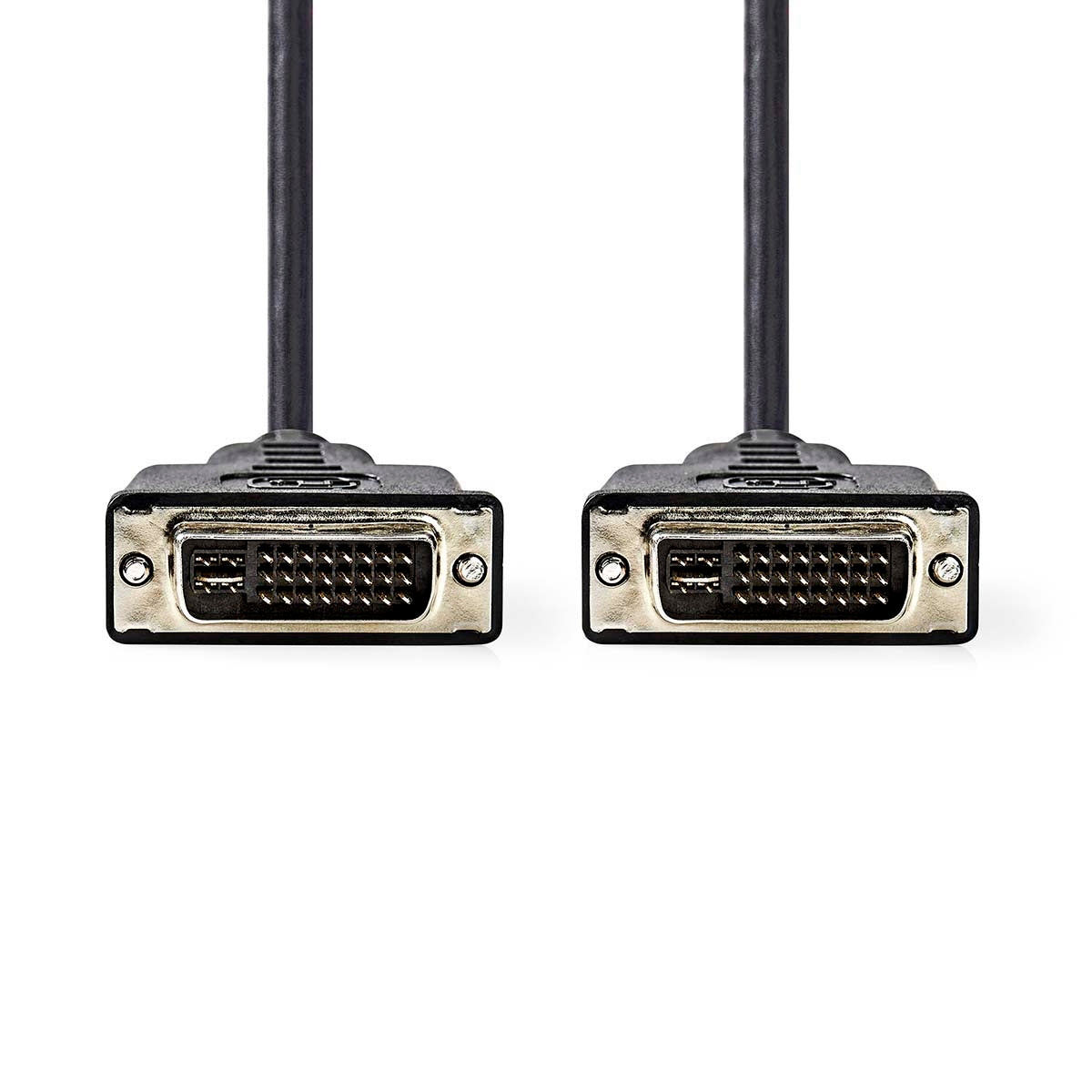 DVI cable | DVI-I 24+5-Pin Male | DVI-I 24+5-Pin Male | 2560x1600 | Nickel Plated | 2.00 m | Straight | PVC | Black | Plastic bag