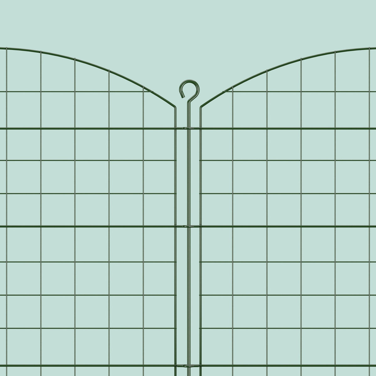 Dam fence with top arch