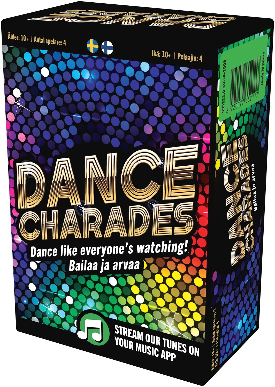 Dance Charades Game, Finnish & Swedish, 4+ Players