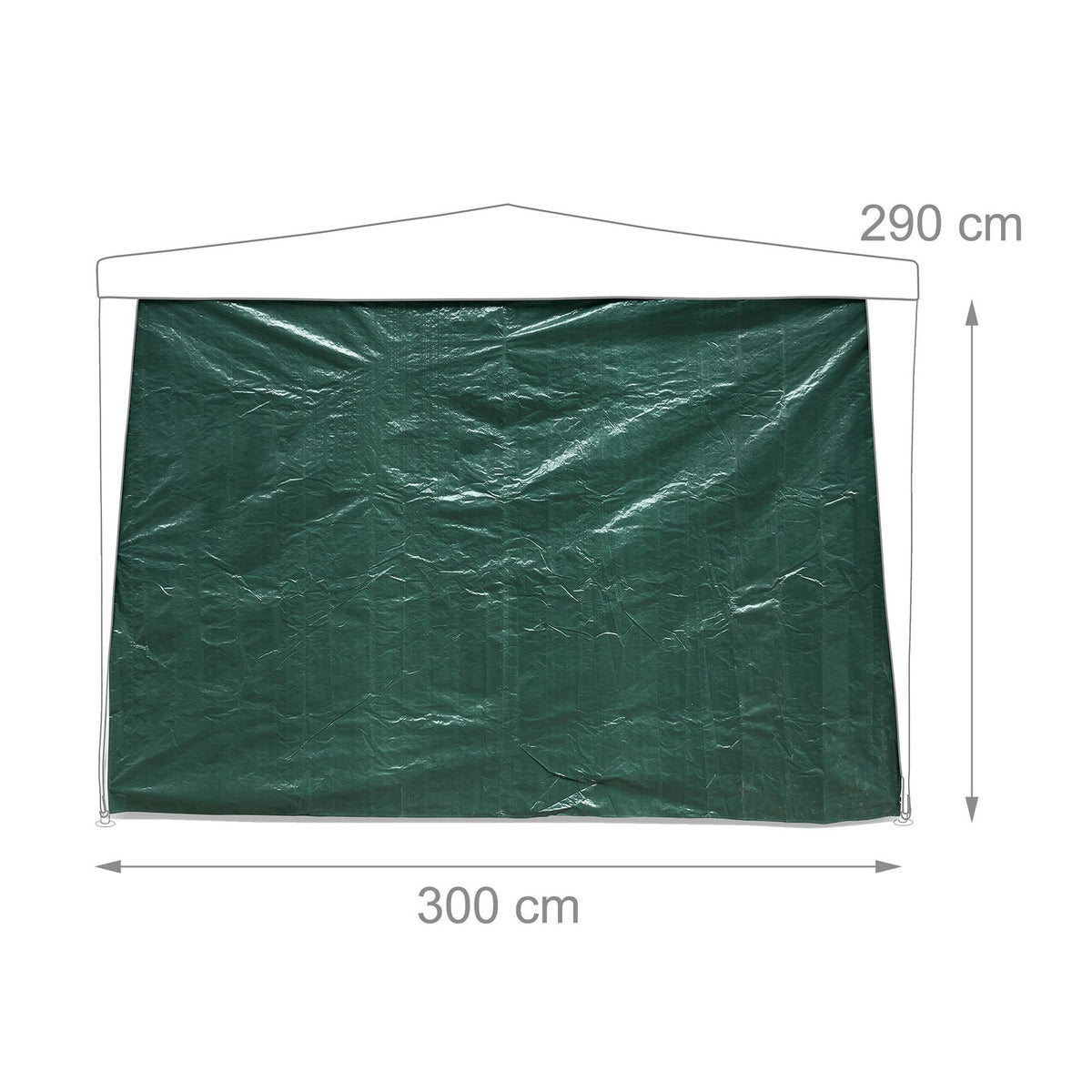 Dark green pavilion side panels - set of 3