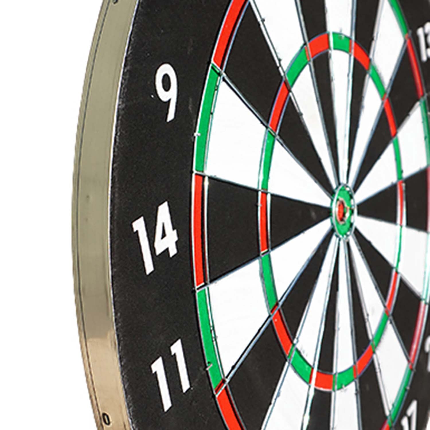 Dartboard Set with 6 Brass Darts, Double-Sided 45cm
