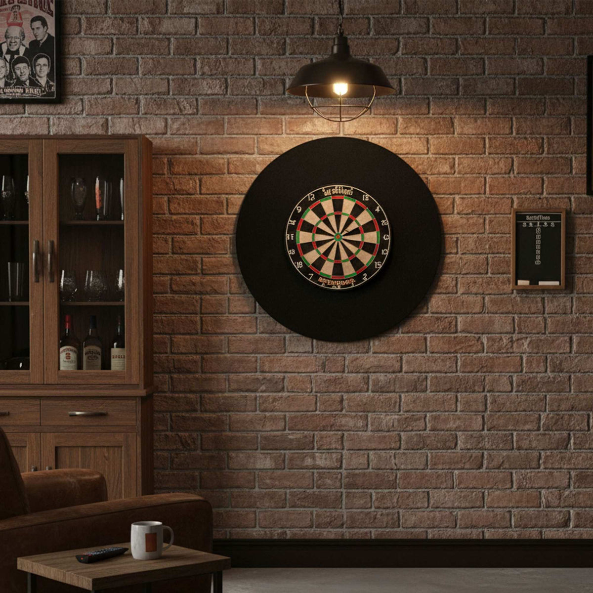 Dartboard Surround, 4-Piece Felt, Noise Reduction