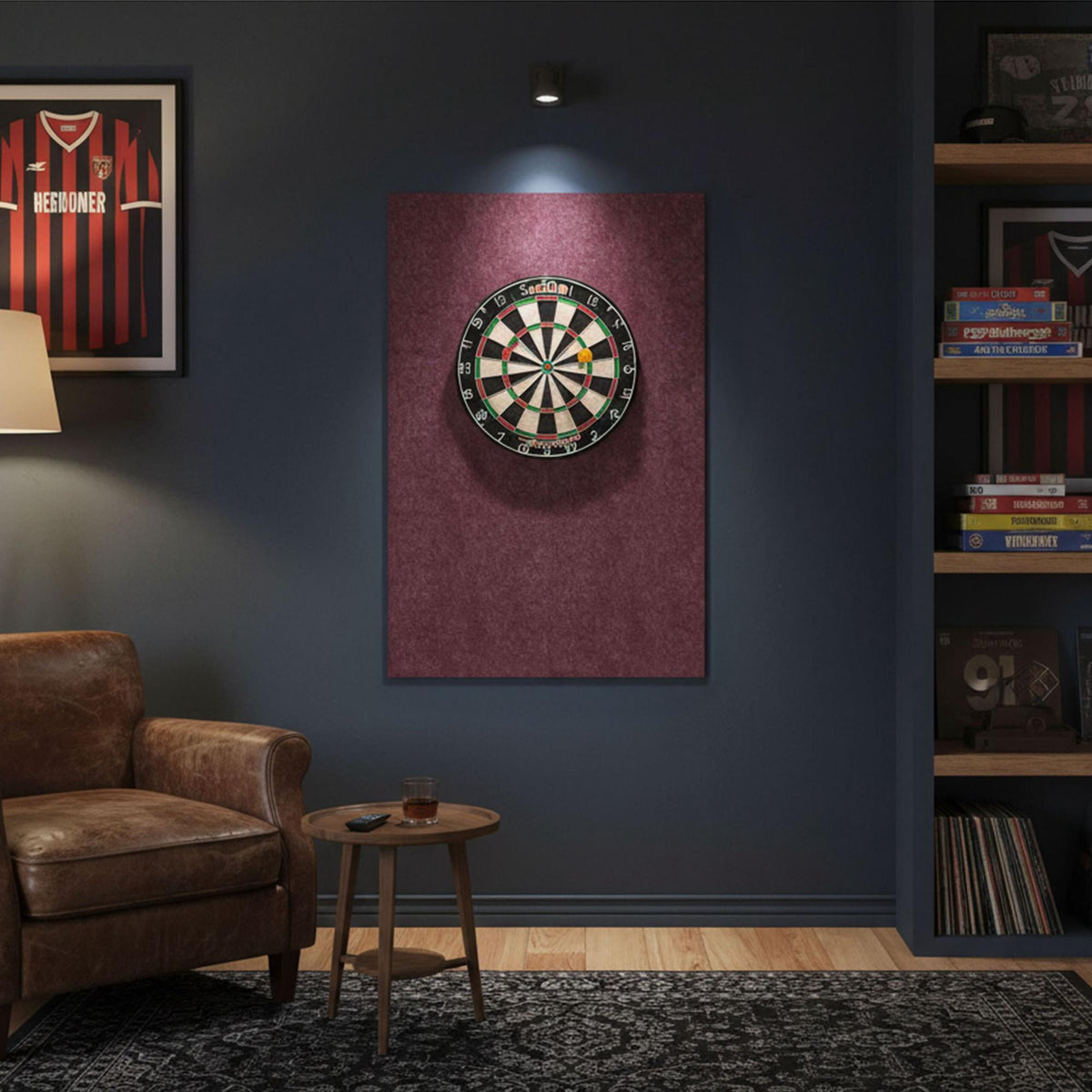 Dartboard Surround, 6-Piece Felt Protection Mat