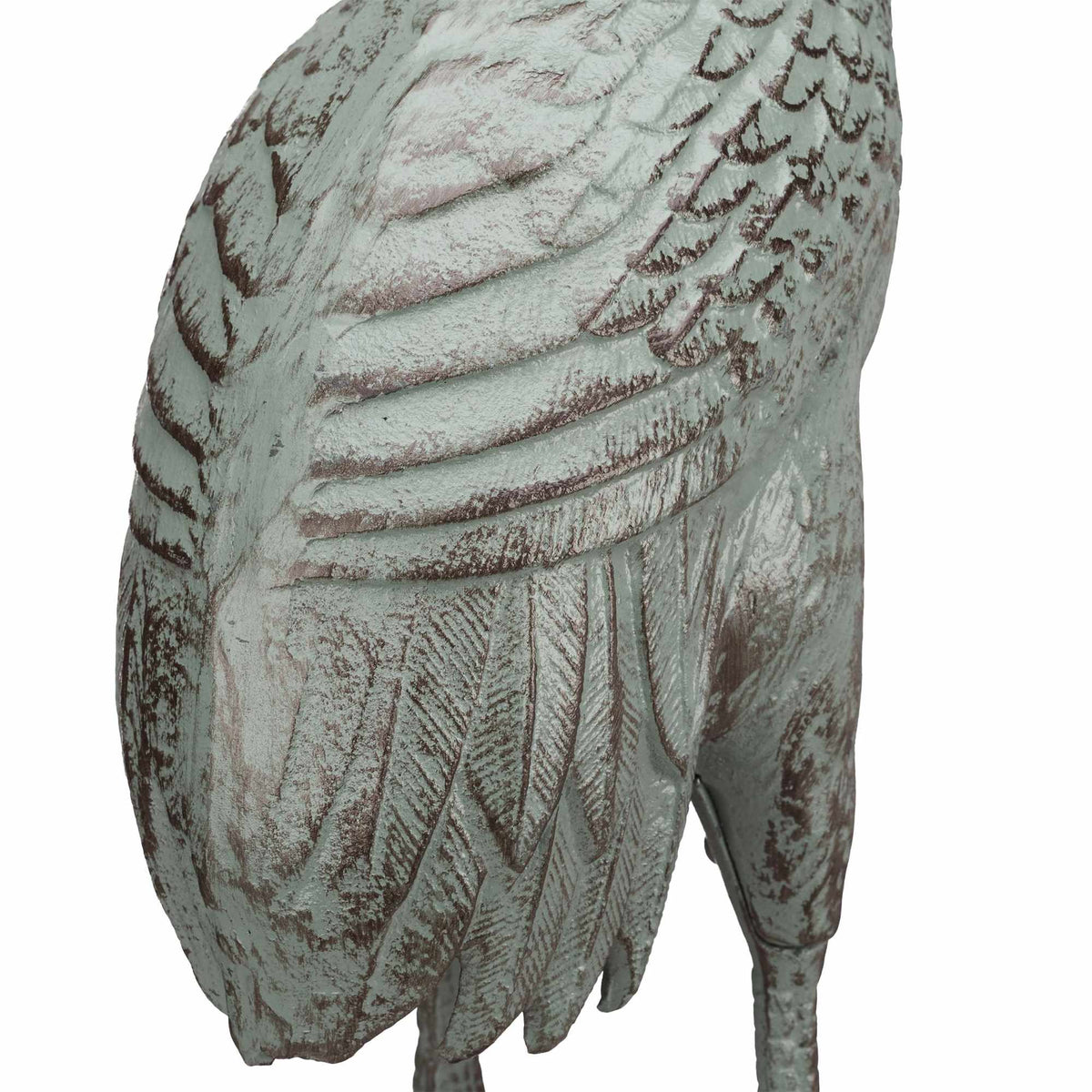 Decorative Cast Iron Crane Statue